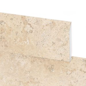 Plinthe WPC waterproof Travertin Beige Doré 240 x 6 x 1,2 cm – assortie Hôtel et Studio