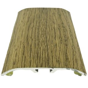 Profilé de jonction alu décor bois Marron pour sol SPC – 90 cm