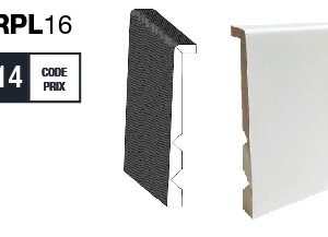 Surplinthe universelle MDF prépeinte blanche 244 x 13,3 x 2,2 cm