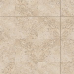 Dalle de sol SPC Studio effet Travertin Beige Doré 61,5 x 61,5 cm – ép. 5+1 mm